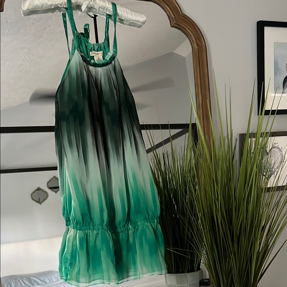 Green Ombre Halter Top